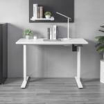 Cougar Royal Mossa 120 電動升降桌 (白色): 4段記憶高度、一體成型弧形桌面、80公斤承重