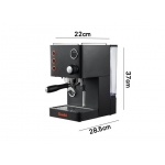 Gemilai CRM3007L 家用意式半自動咖啡機: 15巴、PID溫控、2分鐘速熱