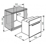 Baumatic BMO637BGL 60厘米嵌入式多功能焗爐: 70L容量、12種烹飪功能、全觸控顯示