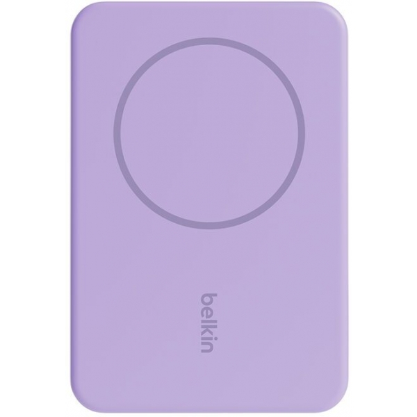 Belkin BPD004qcPU BoostCharge 磁力無線行動充電器 5K+支架 (薰衣草紫)