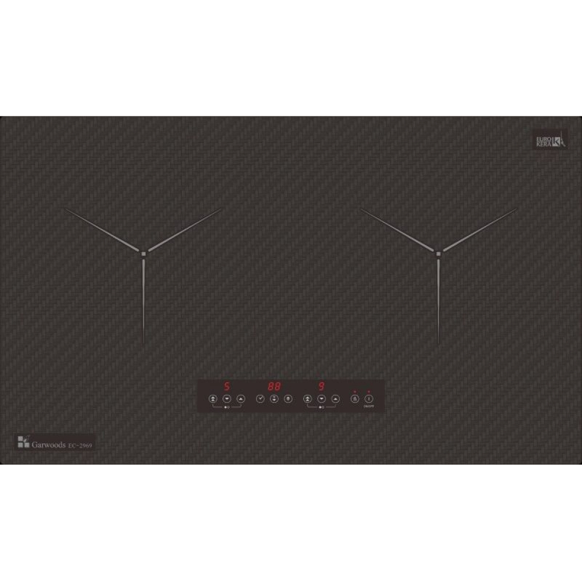 GARWOODS 樂思 EC-2969 75厘米 嵌入式雙頭電磁爐：2800W火力、Booster、5年保養