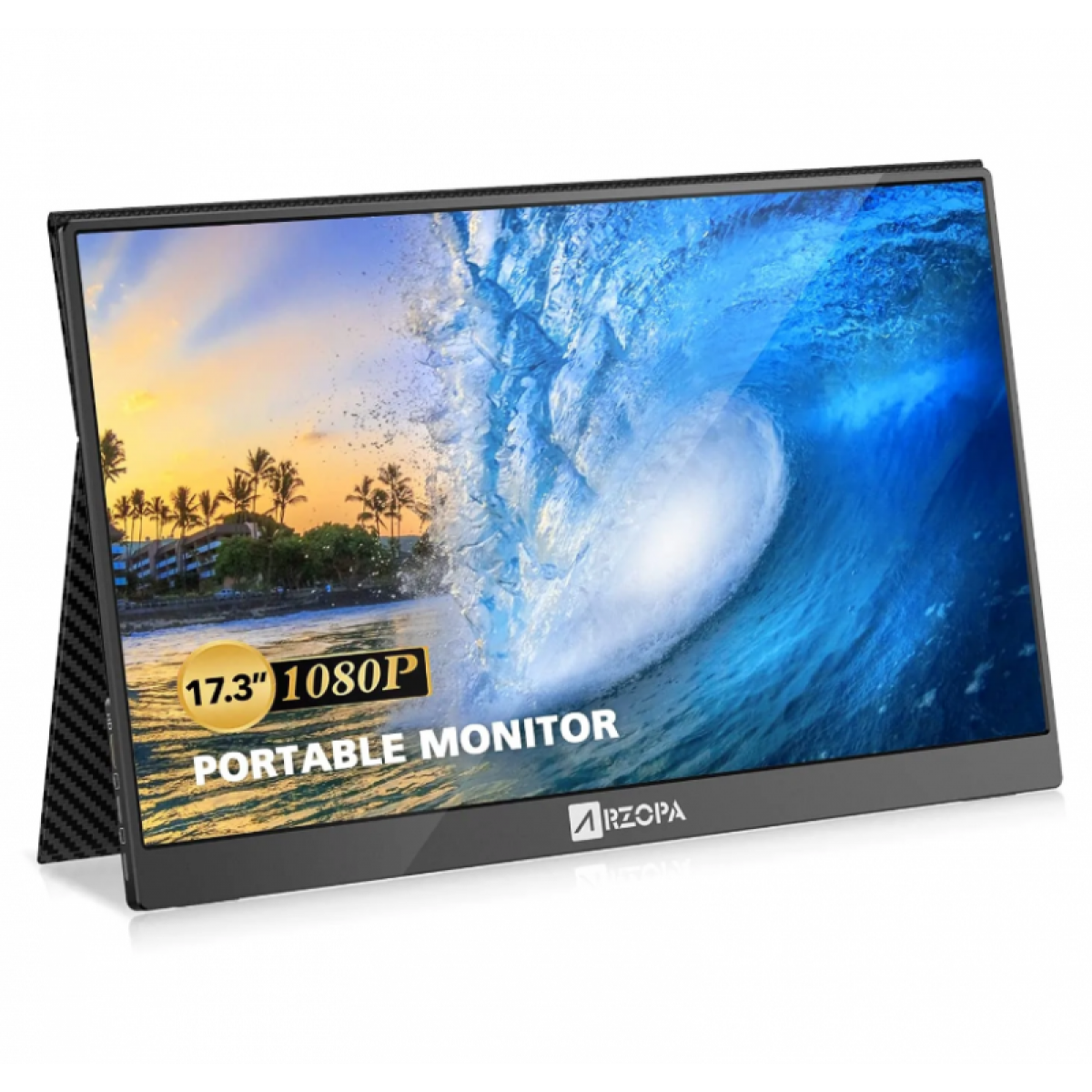 Arzopa A1 Max 17.3吋 便攜式顯示器 - IPS FHD、100% sRGB、超薄設計