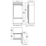 Sub-Zero ICBCL3650UID/S/P/L 640公升 雙門雪櫃帶飲水機 (左門鉸/PRO把手)