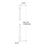 Kohler K-11628T-CP 1.5米 防纏繞花灑軟管 (拋光鍍鉻)