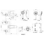 Kohler K-74036K-4-CP Taut™ 掛牆式浴缸龍頭 (拋光鍍鉻)