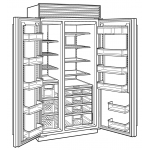 SUB-ZERO ICBCL4250S/O 756公升嵌入式對門雪櫃 - Split Climate™、空氣淨化