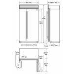 SUB-ZERO ICBCL4250SID/O 757公升 嵌入式對門雪櫃 - Split Climate™智能冷卻 內置飲水機
