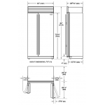 SUB-ZERO ICBCL4250S/S/T 嵌入式對門雪櫃：700公升、Tubular手柄、Split Climate™冷卻、NASA空氣淨化