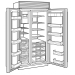 SUB-ZERO ICBCL4250SID/S/P 757L嵌入式對門雪櫃 - 智慧雙區冷卻與空氣淨化