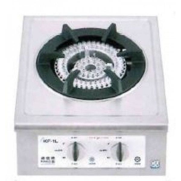 KUZZO KF-1L 德信 石油氣座枱單頭煮食爐：6.0kW強勁火力、不銹鋼面板、熄火安全裝置