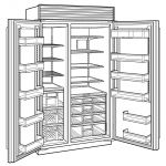 SUB-ZERO ICBCL4850S/O 825公升 嵌入式對門雪櫃：智能冷卻、空氣淨化 (嵌門板)