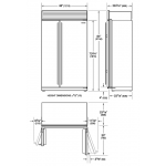 SUB-ZERO ICBCL4850S/S/P 825公升嵌入式對門雪櫃 (Pro 手柄)