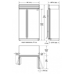 SUB-ZERO ICBCL4850SID/O 嵌入式對門雪櫃：816公升超大容量、內置飲水製冰機、Panel Ready嵌門板設計