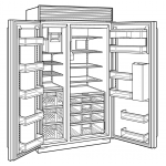 SUB-ZERO ICBCL4850SD/O 818公升嵌入式對門雪櫃附飲水機 (嵌門板)