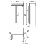 SUB-ZERO ICBCL4850SD/O 818公升嵌入式對門雪櫃附飲水機 (嵌門板)
