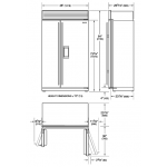 SUB-ZERO ICBCL4850SD/S/P 879公升 嵌入式對門雪櫃 (Pro 手柄/飲水機)