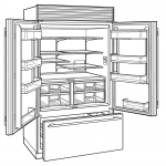 SUB-ZERO ICBCL4850UFDID/S/T 891公升 嵌入式法式雪櫃 (Tubular 手柄/內置飲水機)