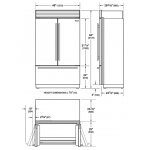 SUB-ZERO ICBCL4850UFDID/S/T 891公升 嵌入式法式雪櫃 (Tubular 手柄/內置飲水機)