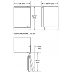 Sub-Zero ICBDEU2450R/R 162公升檯下式雪櫃 (右門鉸)