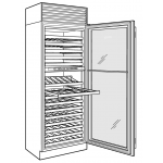 Sub-Zero ICBCL3050W/O/R 146瓶雙溫區酒櫃 (右門鉸)