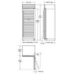Sub-Zero ICBCL3050W/S/T/L 146瓶雙溫區酒櫃 (左門鉸)