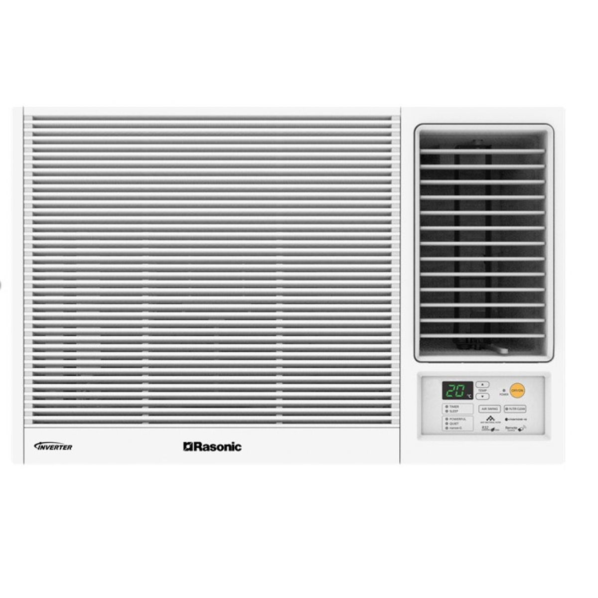 Rasonic 樂信 RC-HZ240A 2.5匹變頻冷暖窗口機 - 1級能效、nanoe-G空氣淨化
