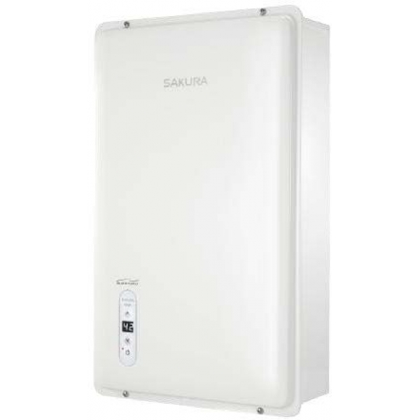 SAKURA 櫻花 HD100RF-L 白色10公升石油氣恆溫熱水爐：台灣製造、數碼恆溫、日本JIA安全認證