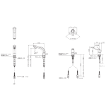 KVK FSL120DET 日本雙孔拉出式臉盆水龍頭