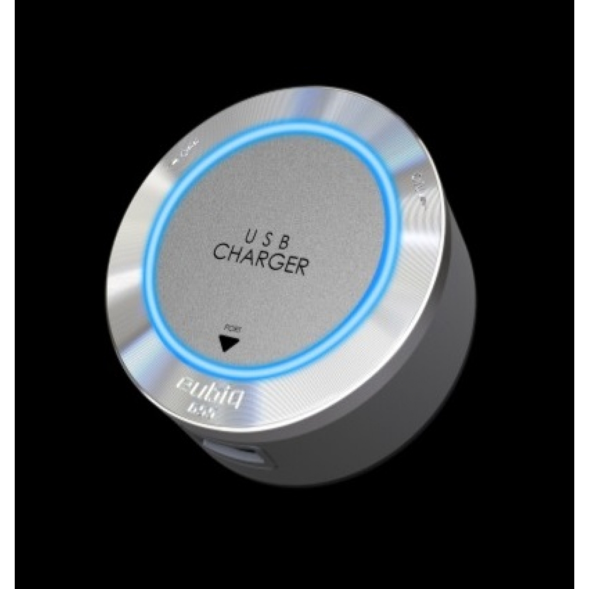 eubiq USB-T2 雙位適配器 (1.0A和2.4A輸出埠, 銀色)