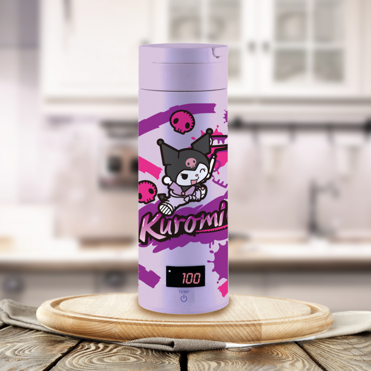 JNC x Kuromi JNC-SPK500-U2 智能便攜電水瓶 380ml (塗鴉世界)