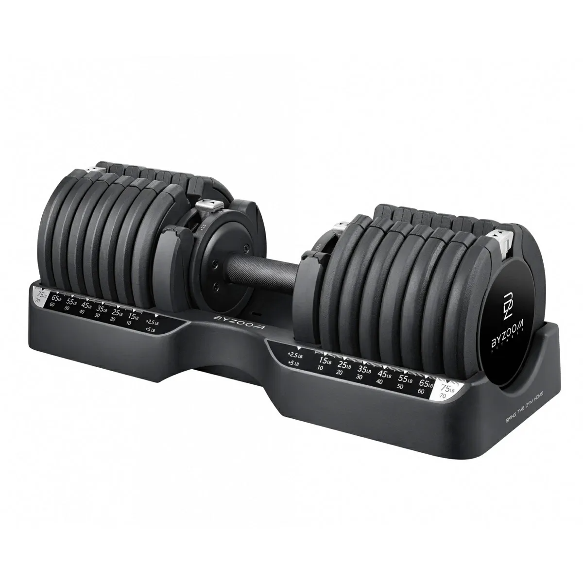 ByZoom BYZ001575LB Pure Series 75LB 可調式啞鈴 (黑色)