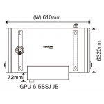 德國寶 GERMAN POOL GPU-6.5SSJ-JB 25公升 橫置中央高壓速熱式電熱水爐