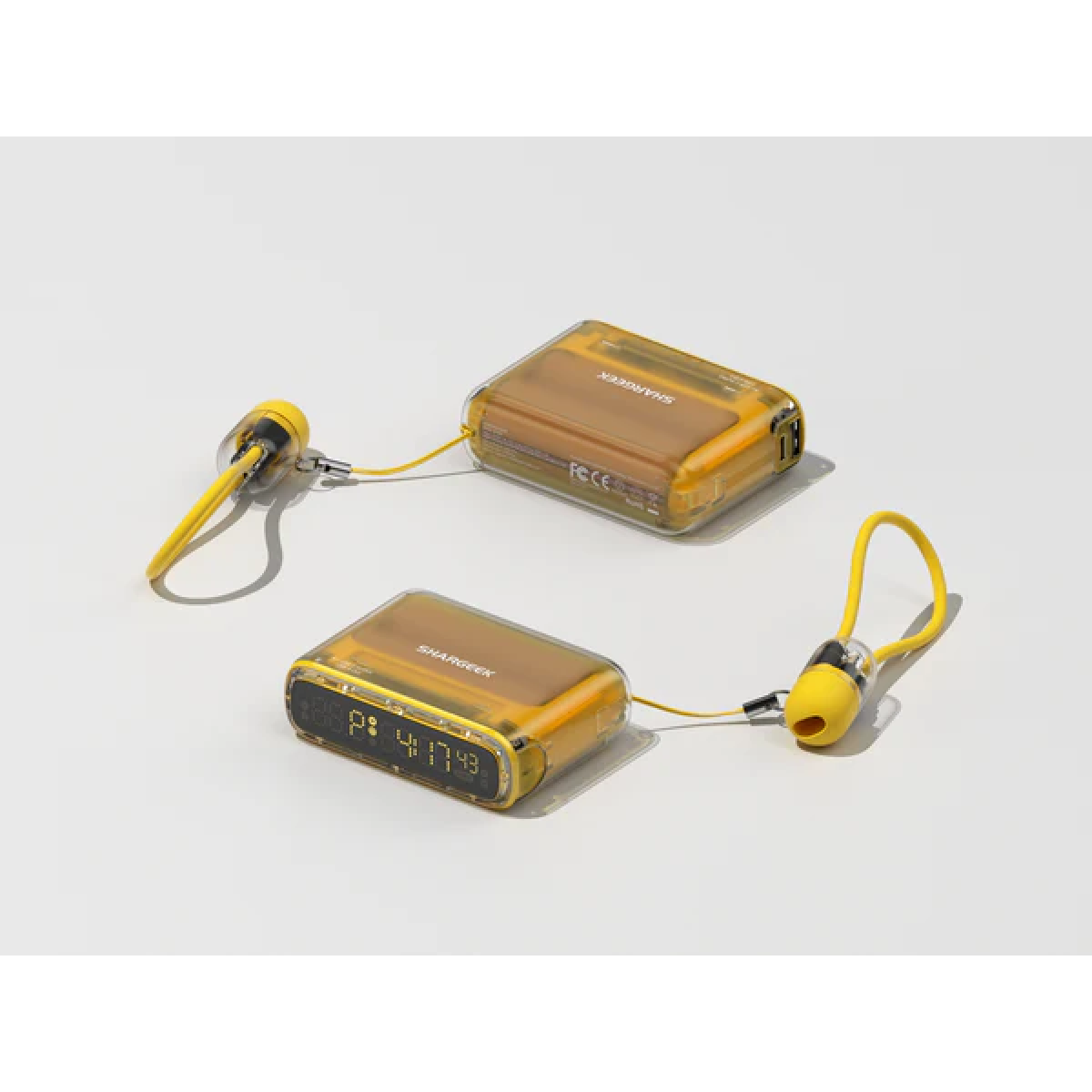 SHARGE Starship Seer 10000mAh 行動電源數字時鐘 (黃色)