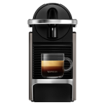Nespresso C62-SG-TI-NE Pixie 19巴 粉囊咖啡機 (鈦金屬色): 25秒快速加熱、A級能耗、自動關機