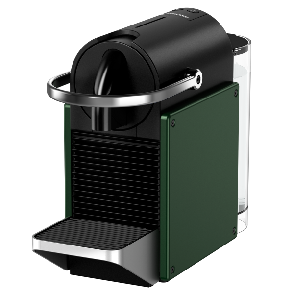 Nespresso C62-SG-GR-NE Pixie 19巴 粉囊咖啡機 (墨綠色): 25秒快速加熱、A級能耗、自動關機