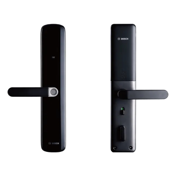 Bosch ID60 智精系列 智能電子門鎖 (墨岩灰): 指紋/密碼/卡片多種解鎖、人體工學把手、全自動鎖體