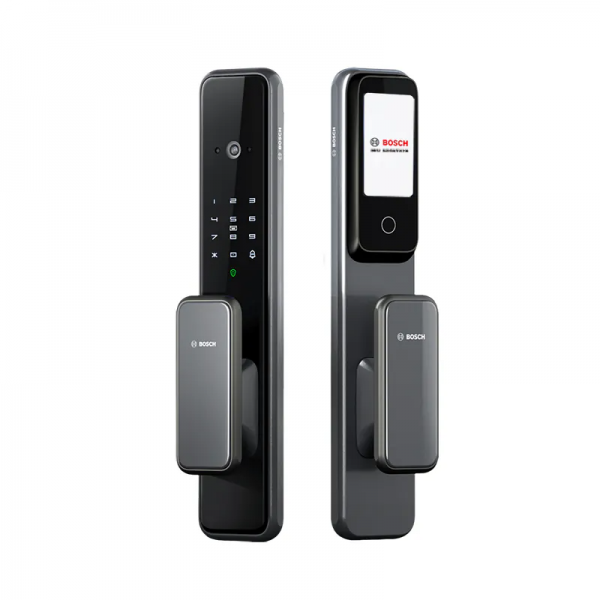 Bosch EL600V 智精系列 電門眼智能電子門鎖 (納米黑): 遙距視像通話、APP臨時密碼、全自動鎖體