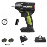 Worx 威克士 鋰電無碳衝擊扳手 WU279.1 (4.0Ah電池x2)