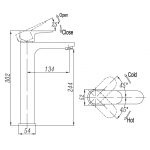 Richford RF19601HL 全銅高身洗手盆水龍頭