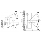 Richford RF19604A 全銅鍍鉻浴缸花灑龍頭