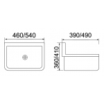 Richford RT306A 拖把式面盆 (無底座)