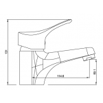 Richford RF811 洗手盆龍頭 - 全銅主體，西班牙閥芯，附節水裝置