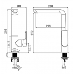 Richford RF73005GM 廚盆水龍頭 (太空灰色)