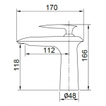 Richford RF75110-4 洗手盆水龍頭 (亮光白) - 銅主體，5年保用西班牙閥芯
