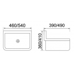 Richford RT308A 拖把式面盆 (無底座)