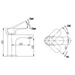 Richford RF19601 洗手盆水龍頭 - 單把手，全銅，水務署認證