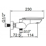 Richford RF76400-4 浴缸水龍頭 (亮光白) - 全銅主體，5年保用西班牙閥芯