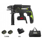 Worx 威克士 20V 鋰電無碳三用電錘 WU386.3 (5.0Ah電池x2)