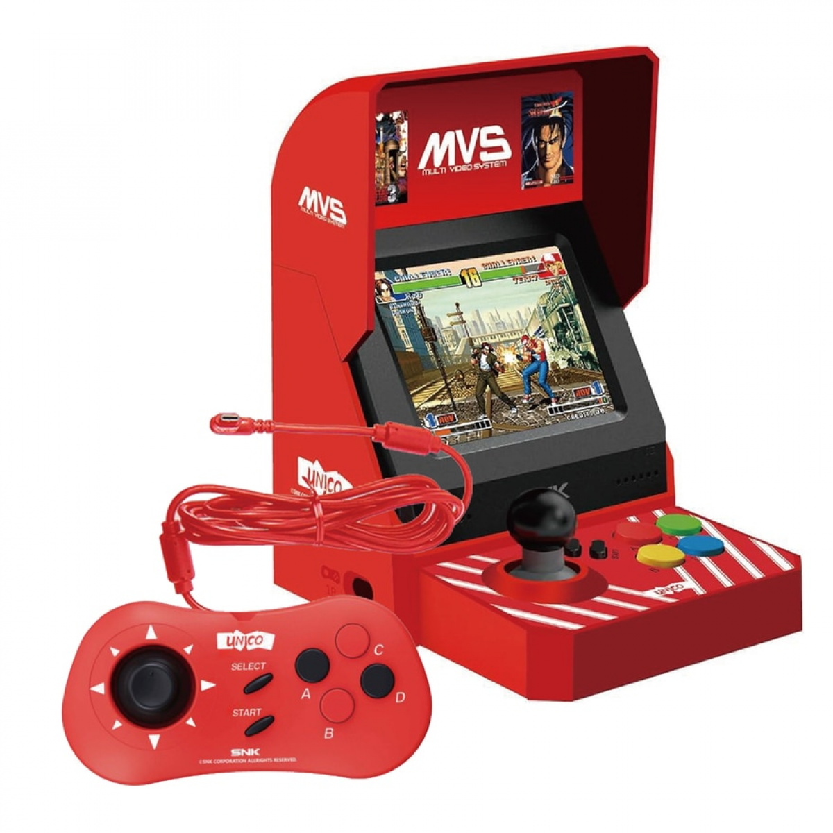 SNK Unico MVS Mini Combo 復古遊戲機 | 45款內建遊戲 | 附一個手制