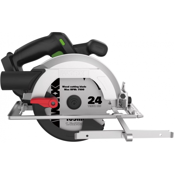 Worx 威克士 WU536.9 165毫米鋰電無碳電圓鋸 | 可調深度 | 低碳精鋼齒輪 (淨機)